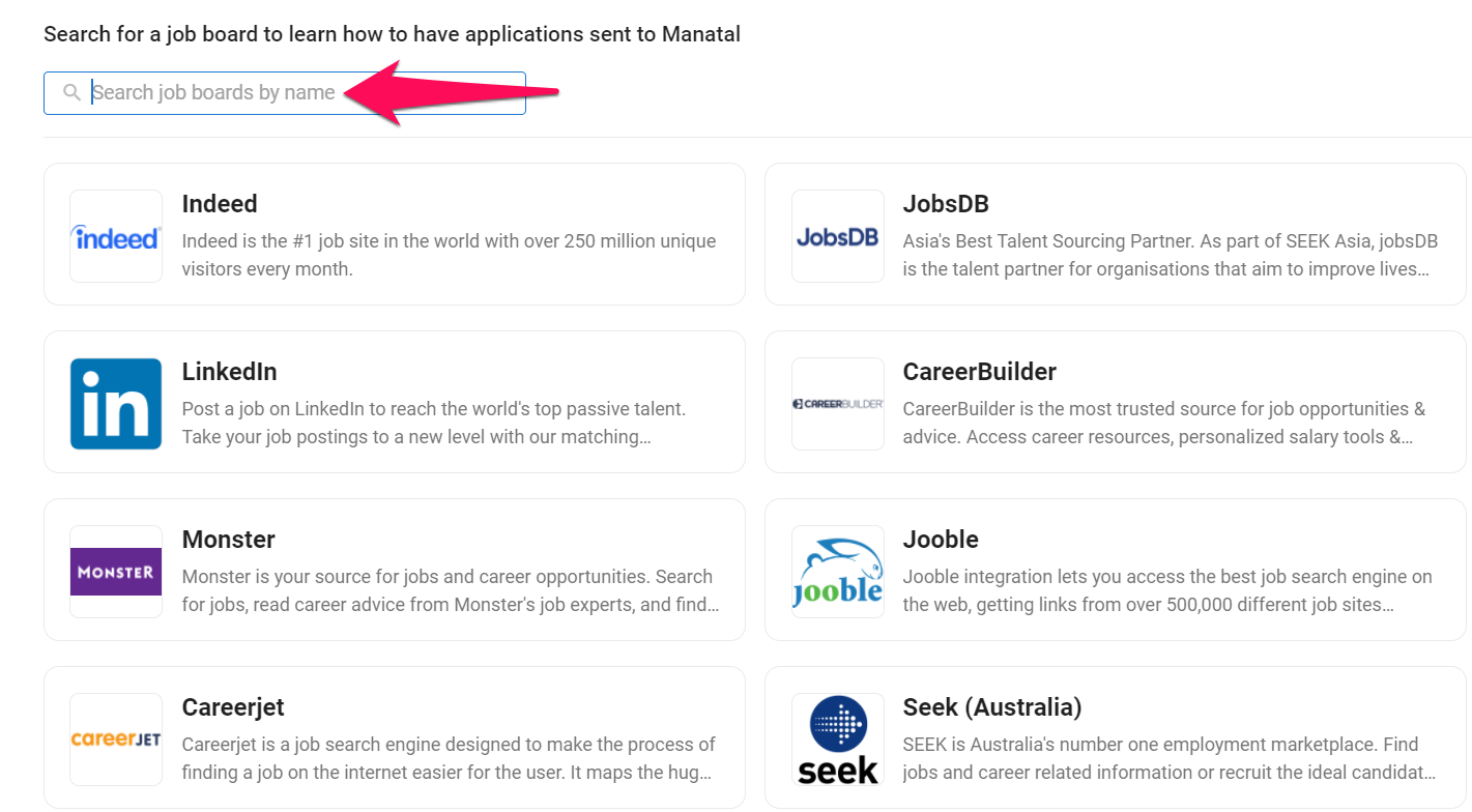 Job Board Integration
