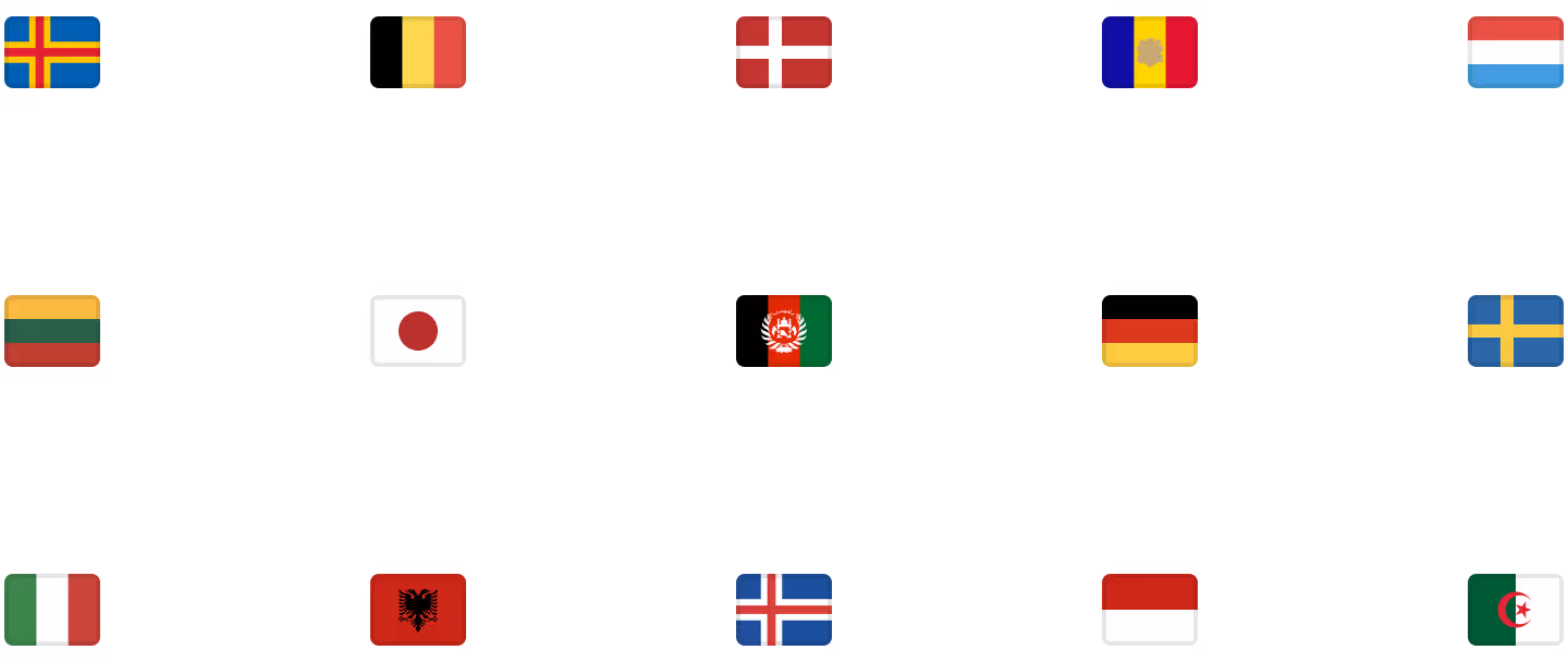 Osmo Icon library flags collection