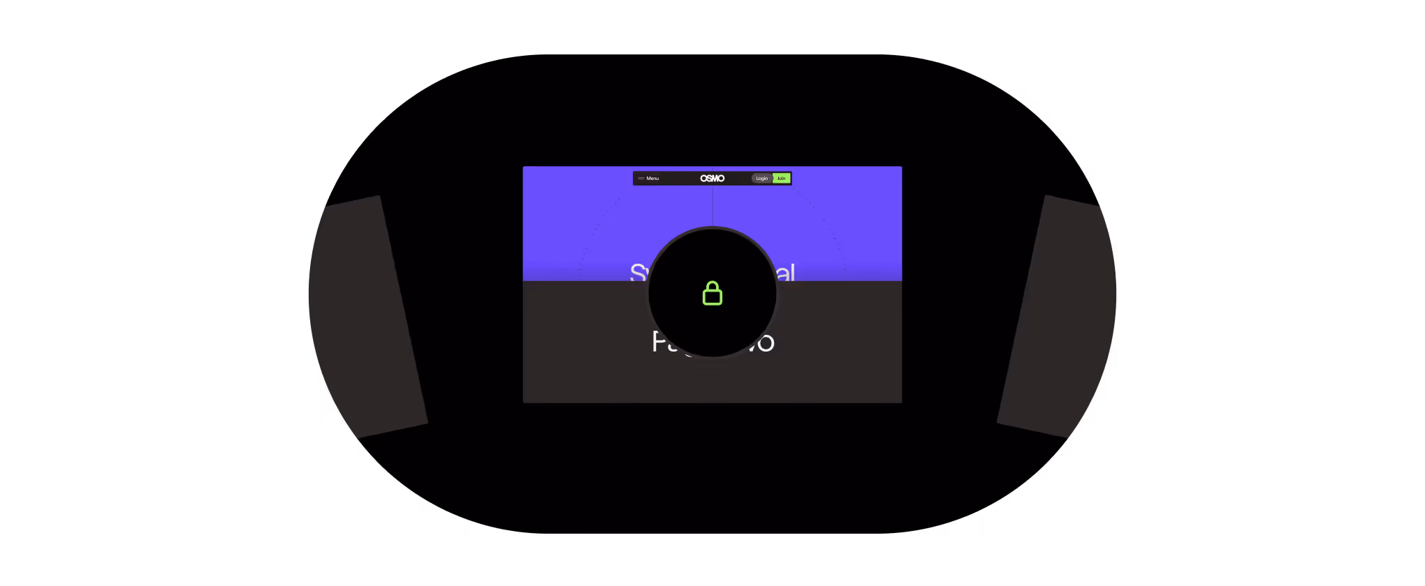 A preview of page transition templates that are locked