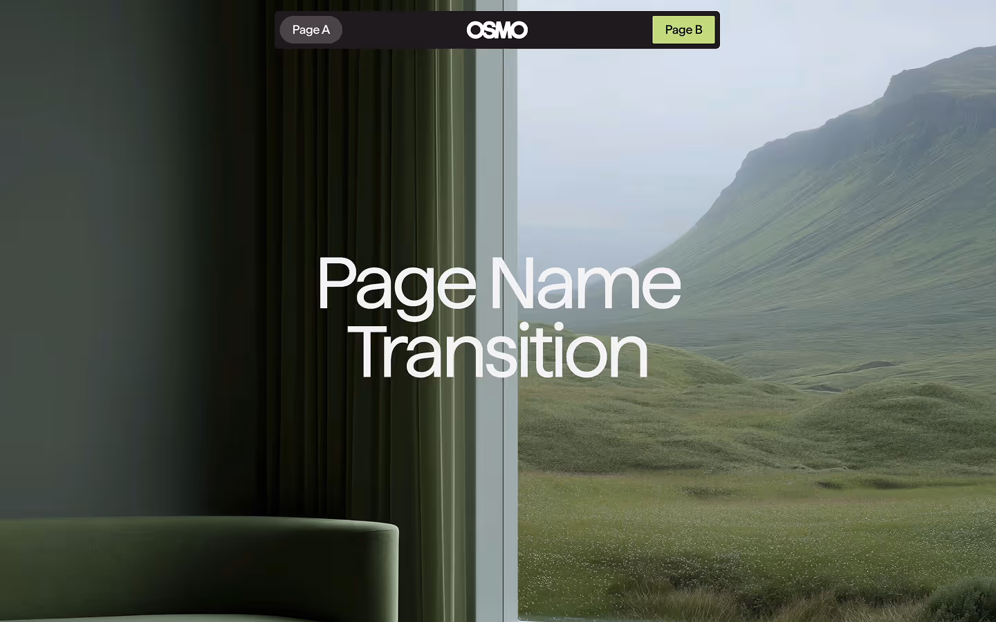 Page Name Transition (Wipe)