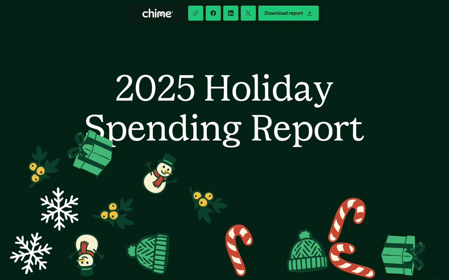 Chime 2025 Holiday Spending Report