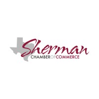 Sherman Chamber of Commerce logo with Texas state outline in gray.