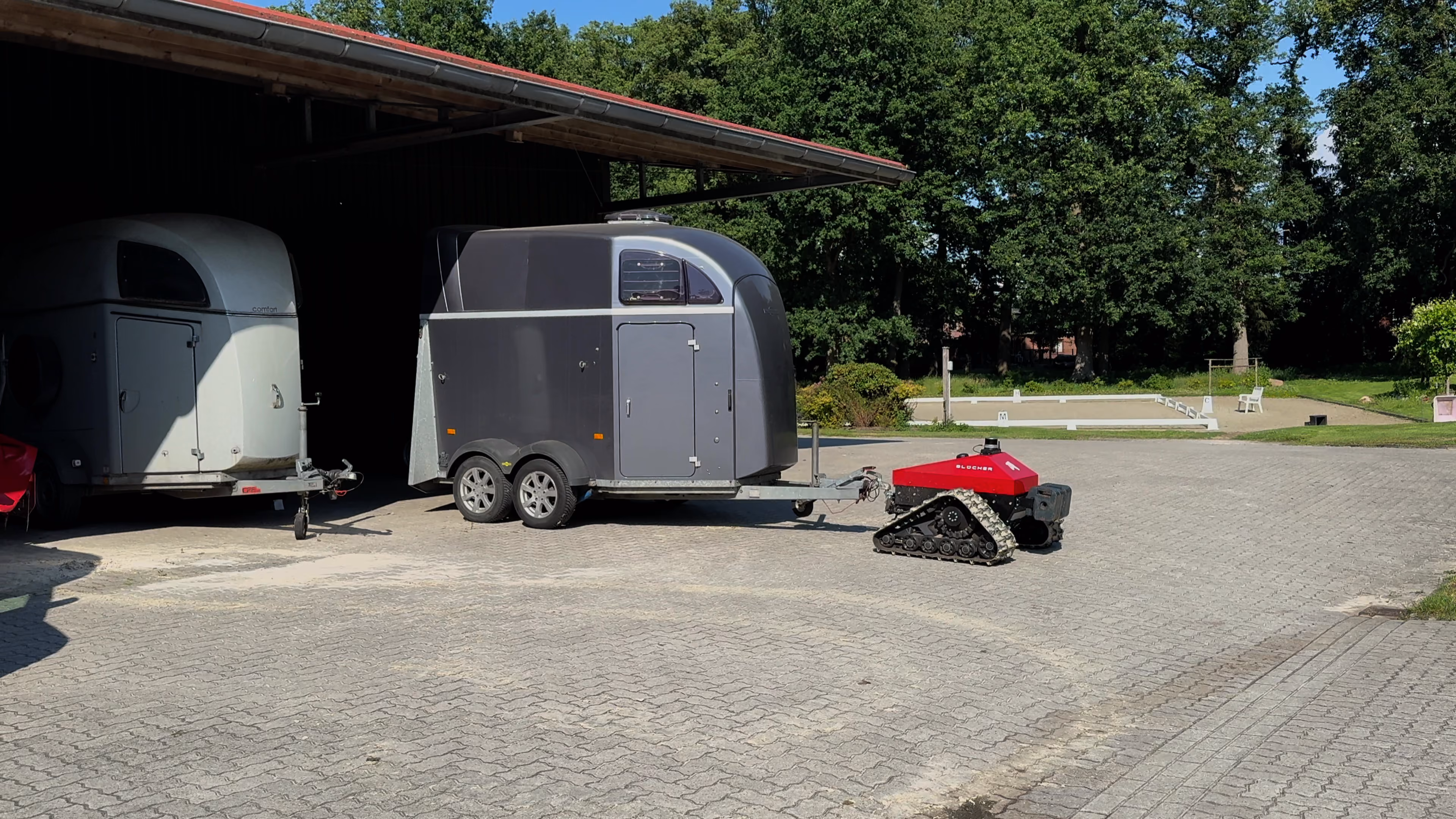 Blücher robot performing transport tasks