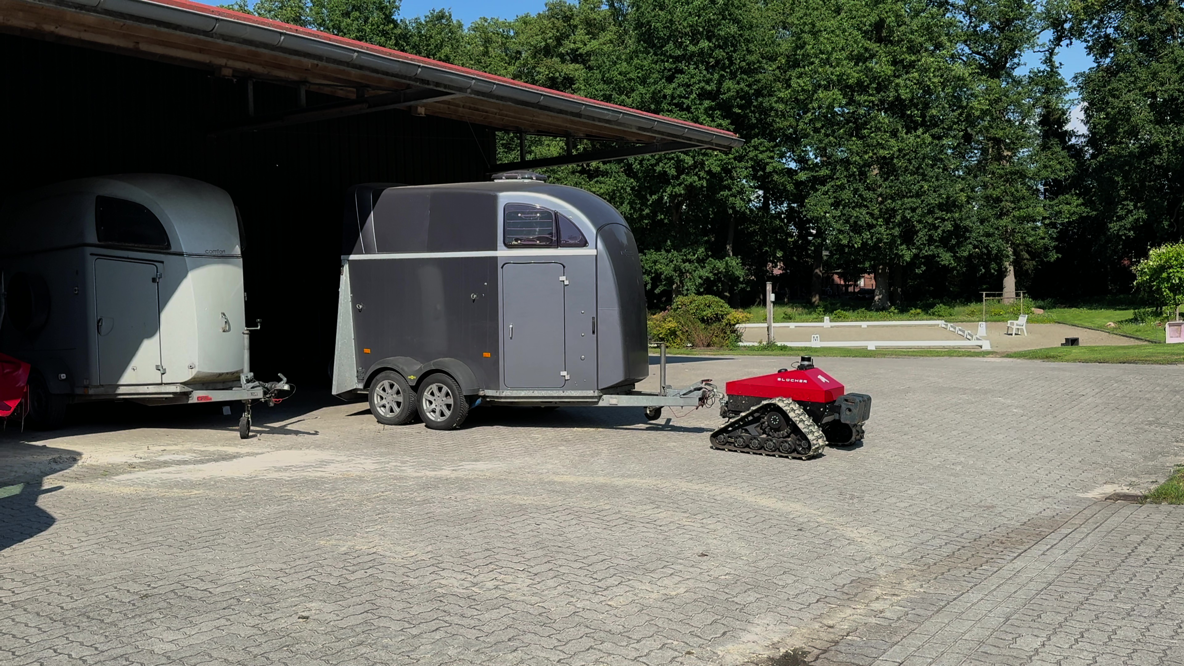 Blücher robot performing transport tasks