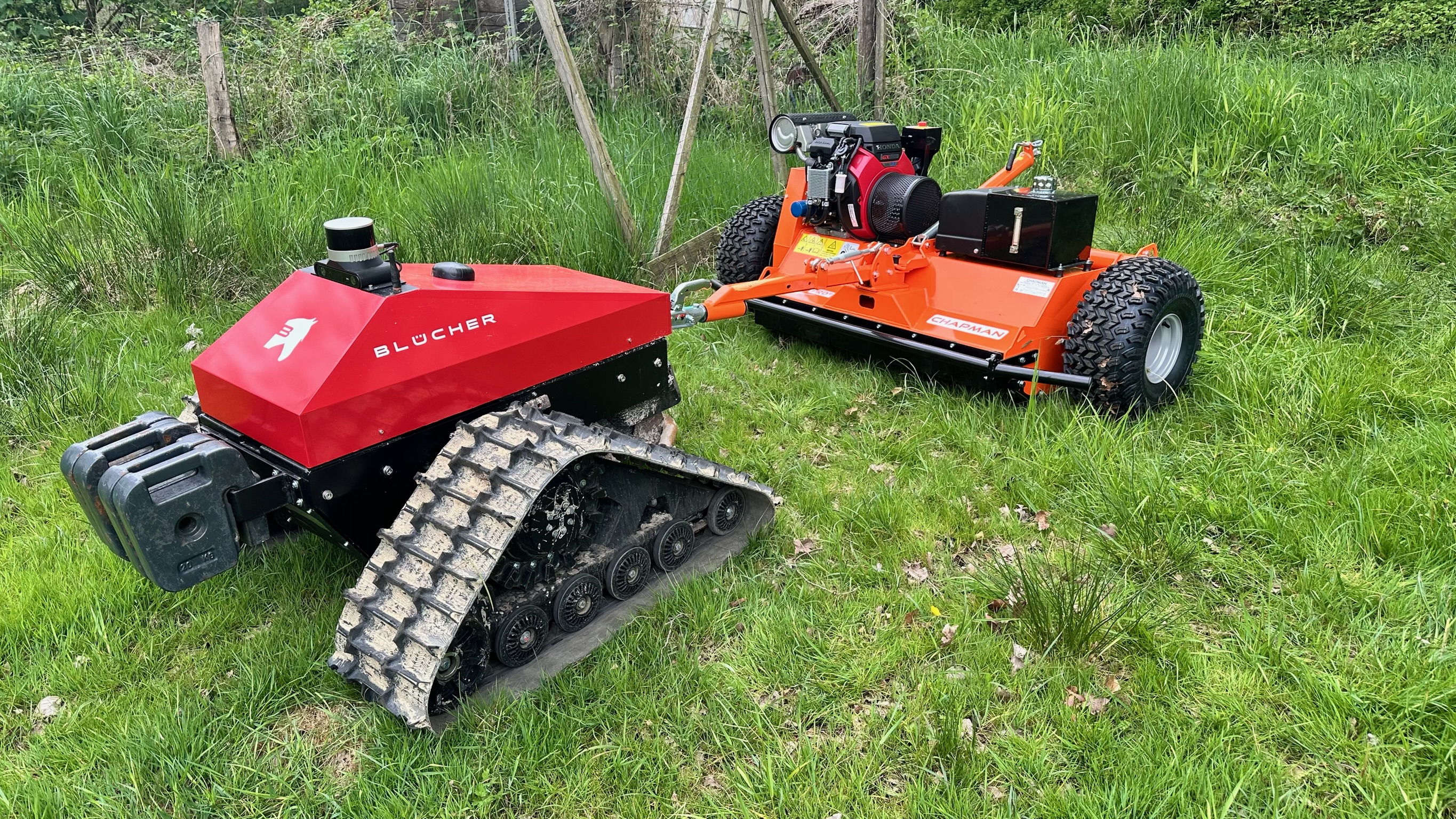 Blücher robot performing agricultural tasks