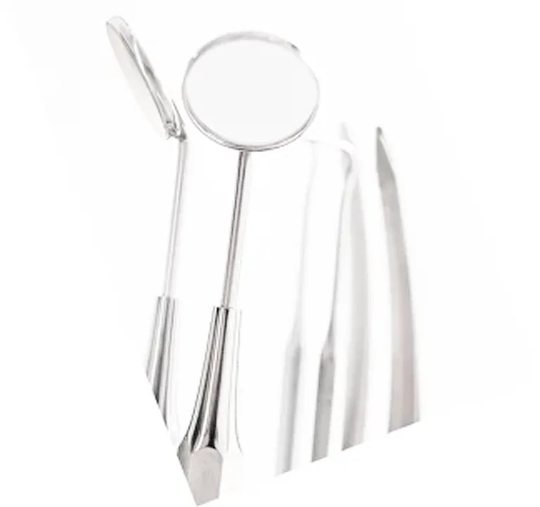 A pair of scissors and a magnifying glass.