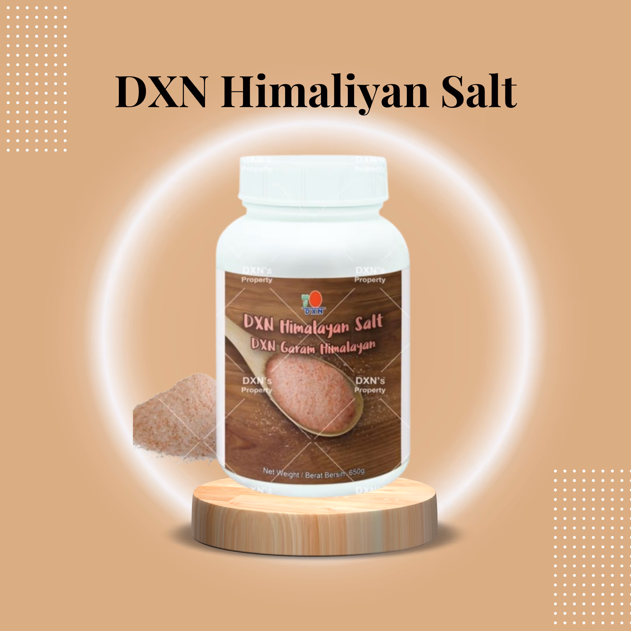 DXN Himalayan Salt — Pure, Unrefined Mineral Salt for Hydration, Digestion & Skin Wellness