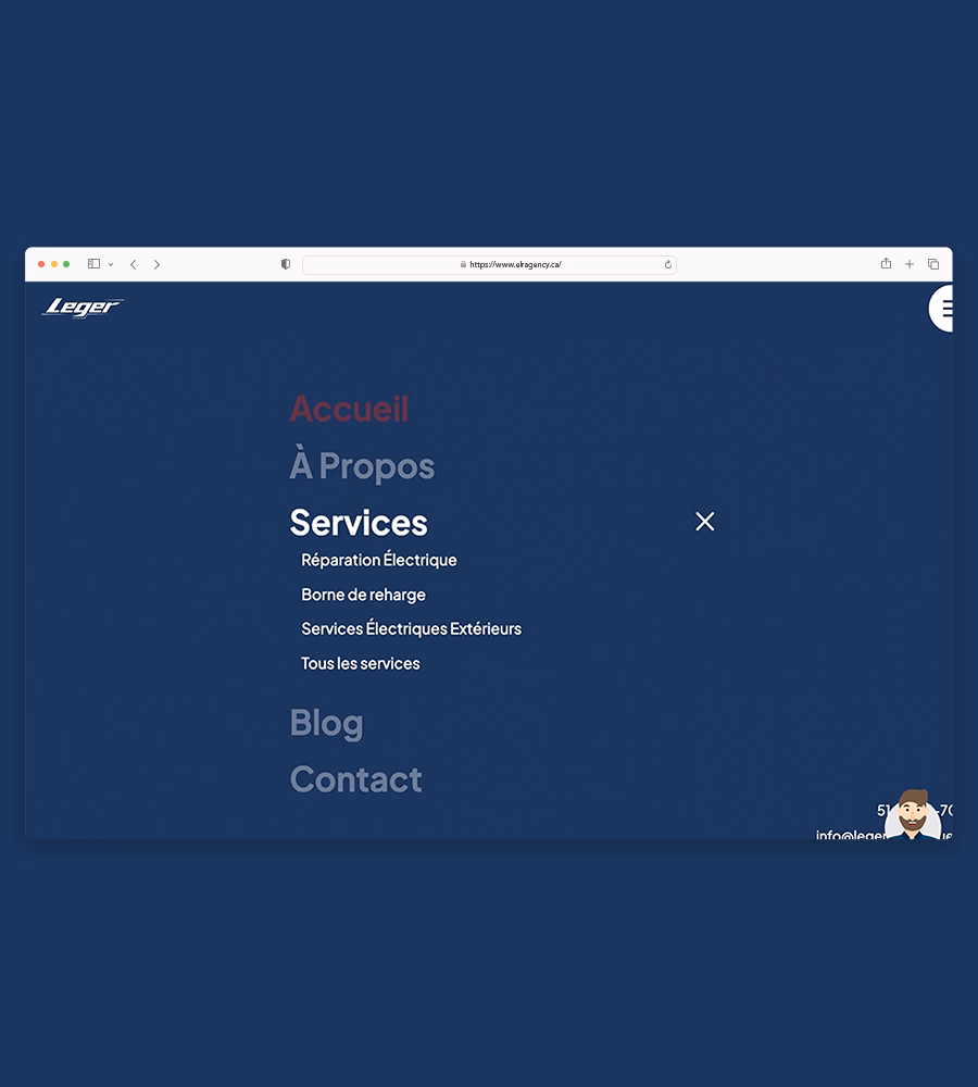 Website agency for Electrician