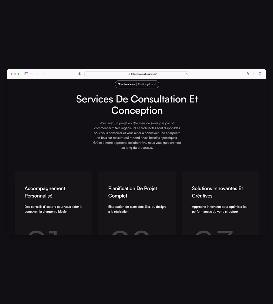 Construction web design