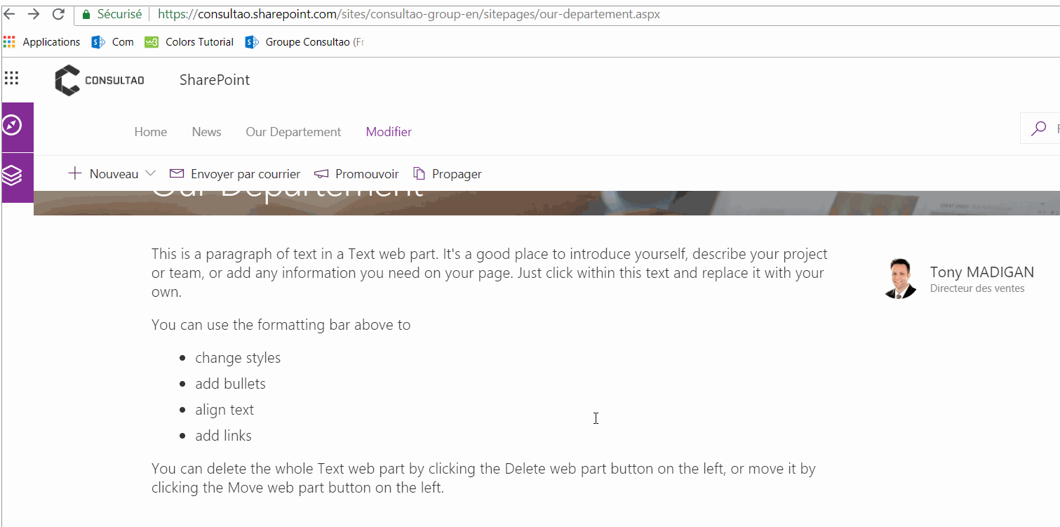 multilingual digital workplace office 365, SharePoint modern