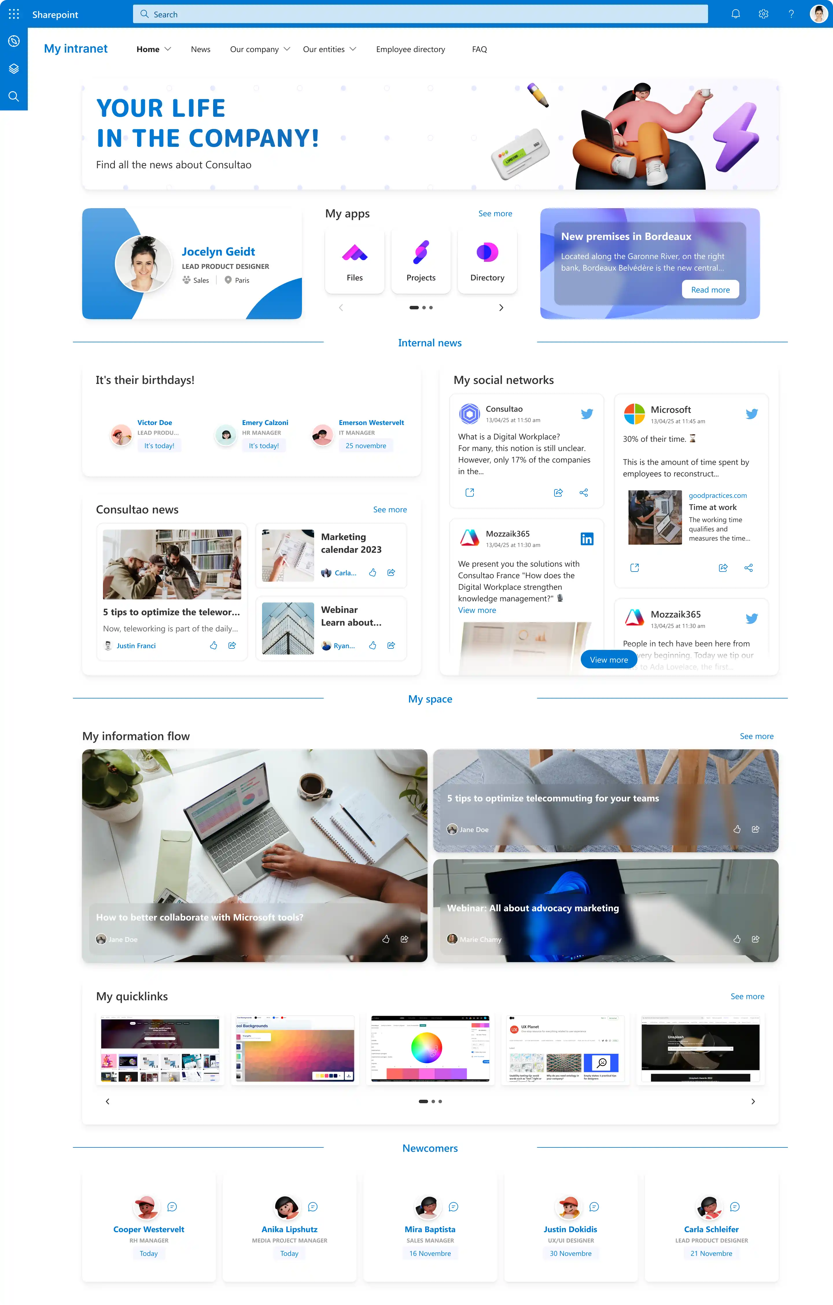 Jint 365 Intranet