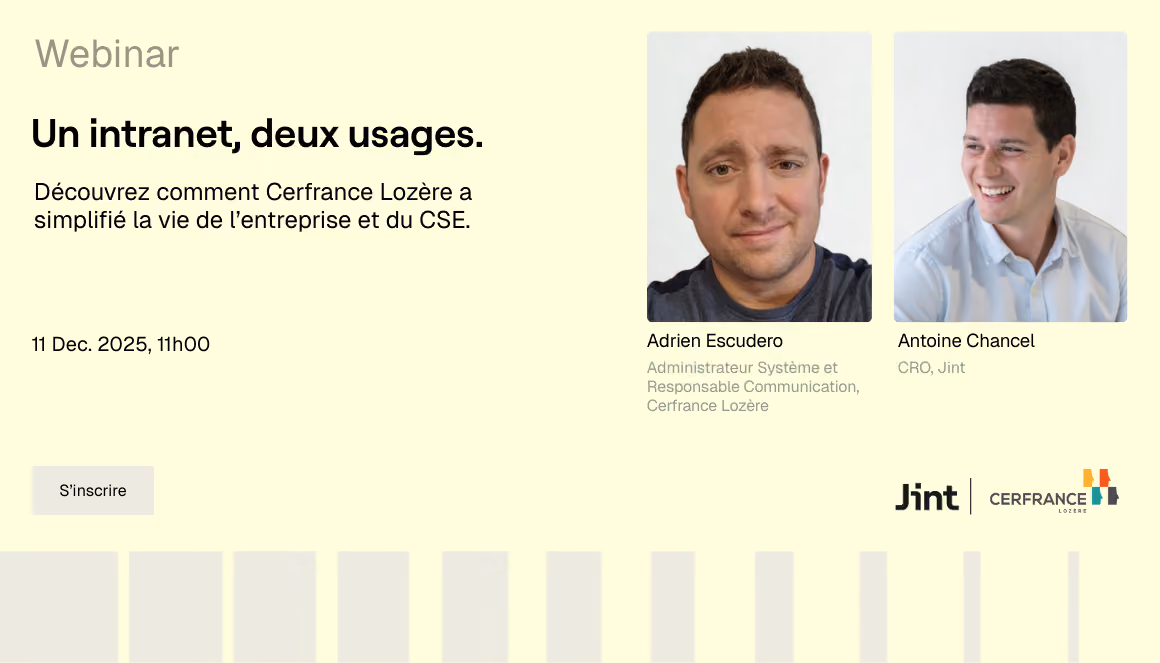 Un intranet, deux usages
