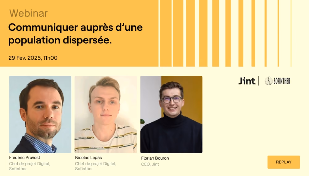 Communiquer avec une population dispersée - Sofinther