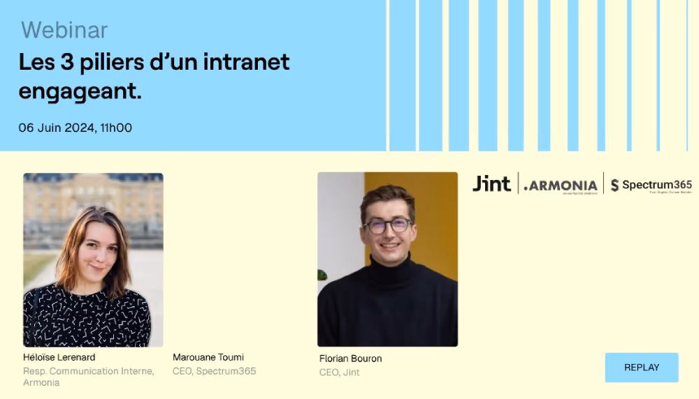 Les 3 piliers d'un intranet engageant - Armonia
