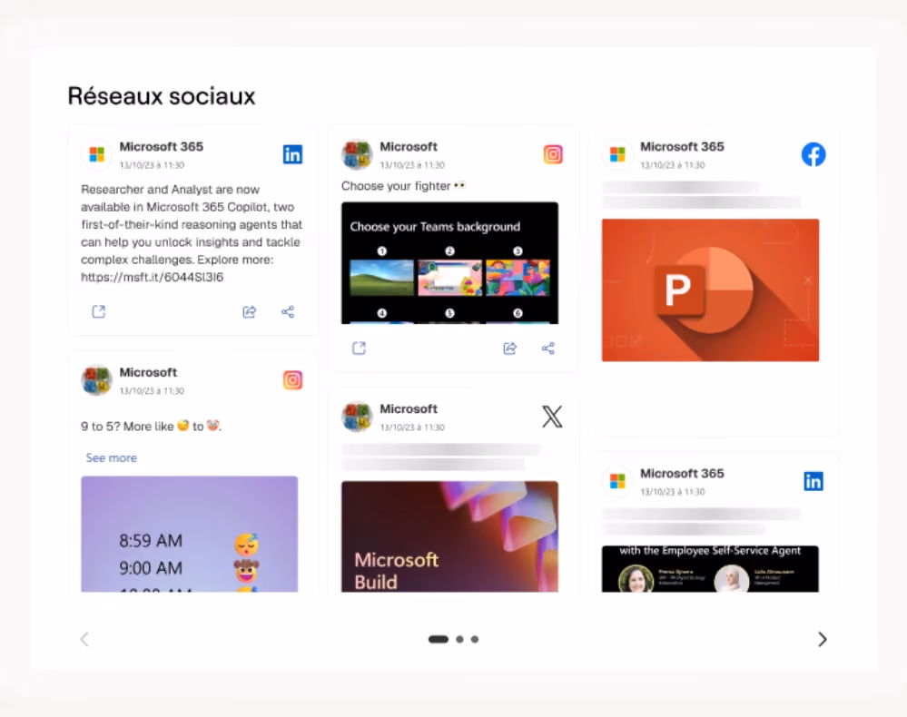 Mur de réseaux sociaux