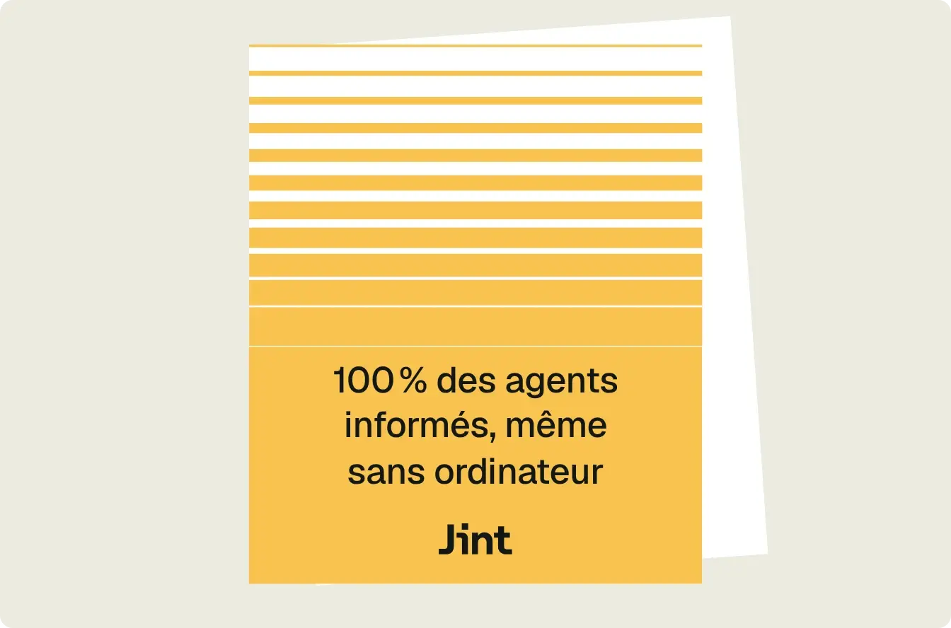 100 % des agents informés, même sans ordinateur