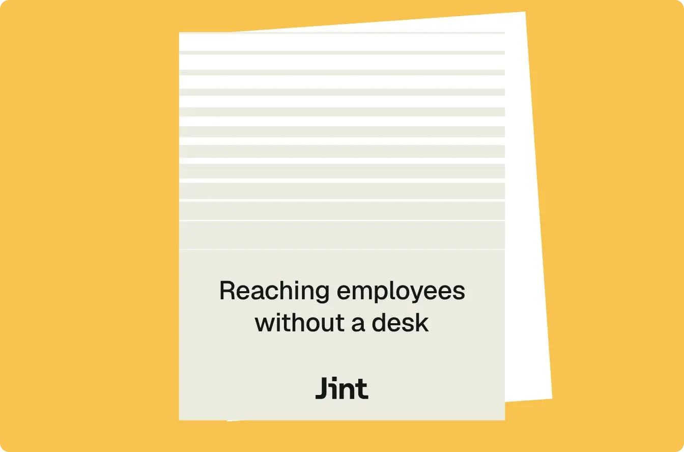 Reaching employees without a desk