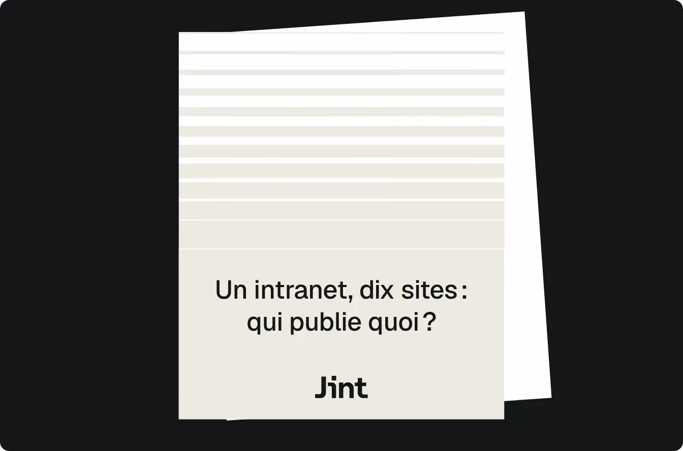 Un intranet, dix sites : qui publie quoi ?
