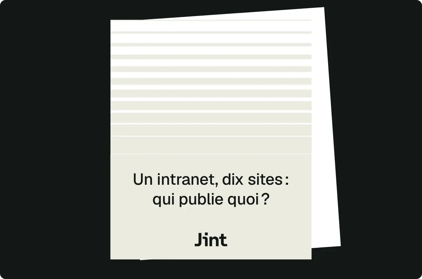 Un intranet, dix sites : qui publie quoi ?
