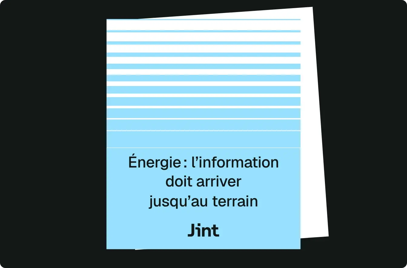 Énergie : l'information doit arriver jusqu'au terrain