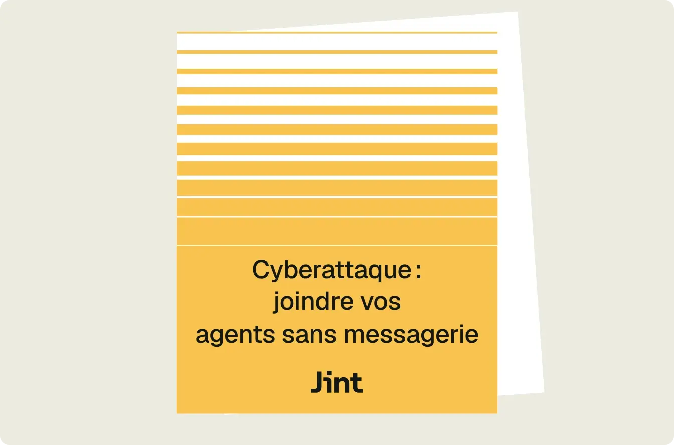 Cyberattaque : joindre vos agents sans messagerie