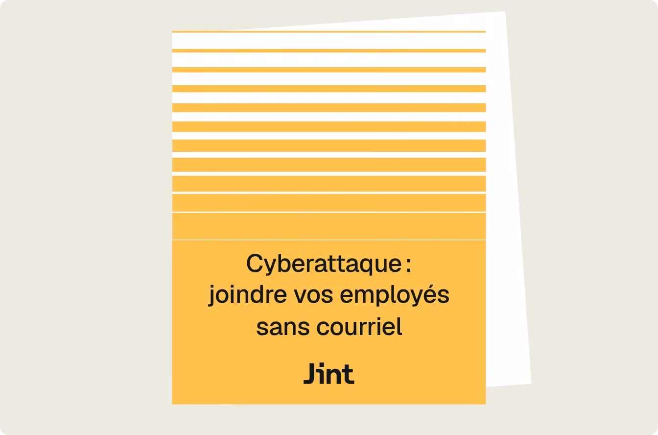 Cyberattaque : joindre vos employés sans courriel