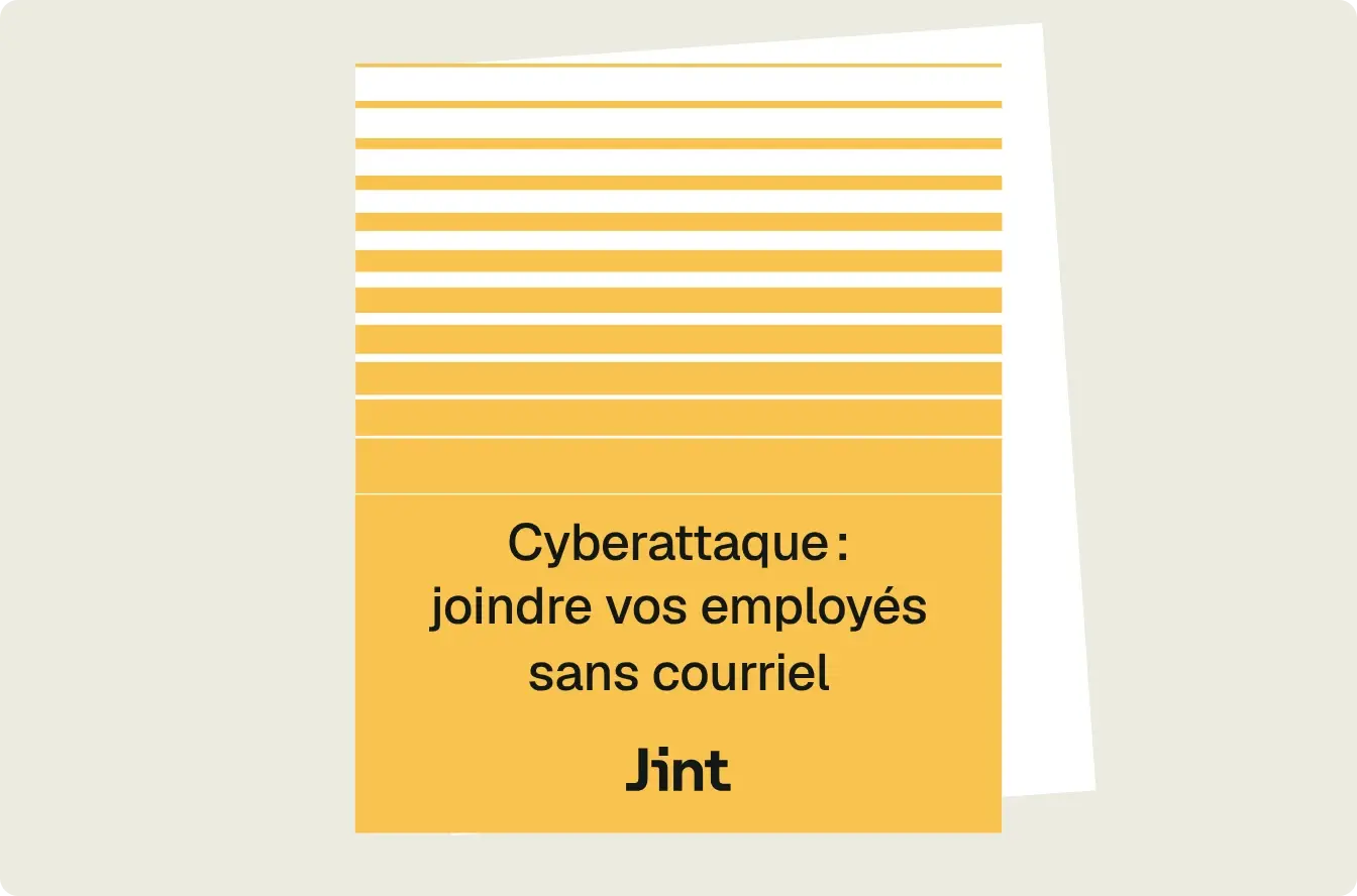 Cyberattaque : joindre vos employés sans courriel