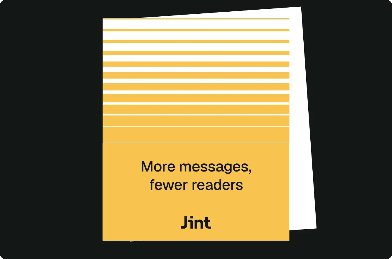More messages, fewer readers