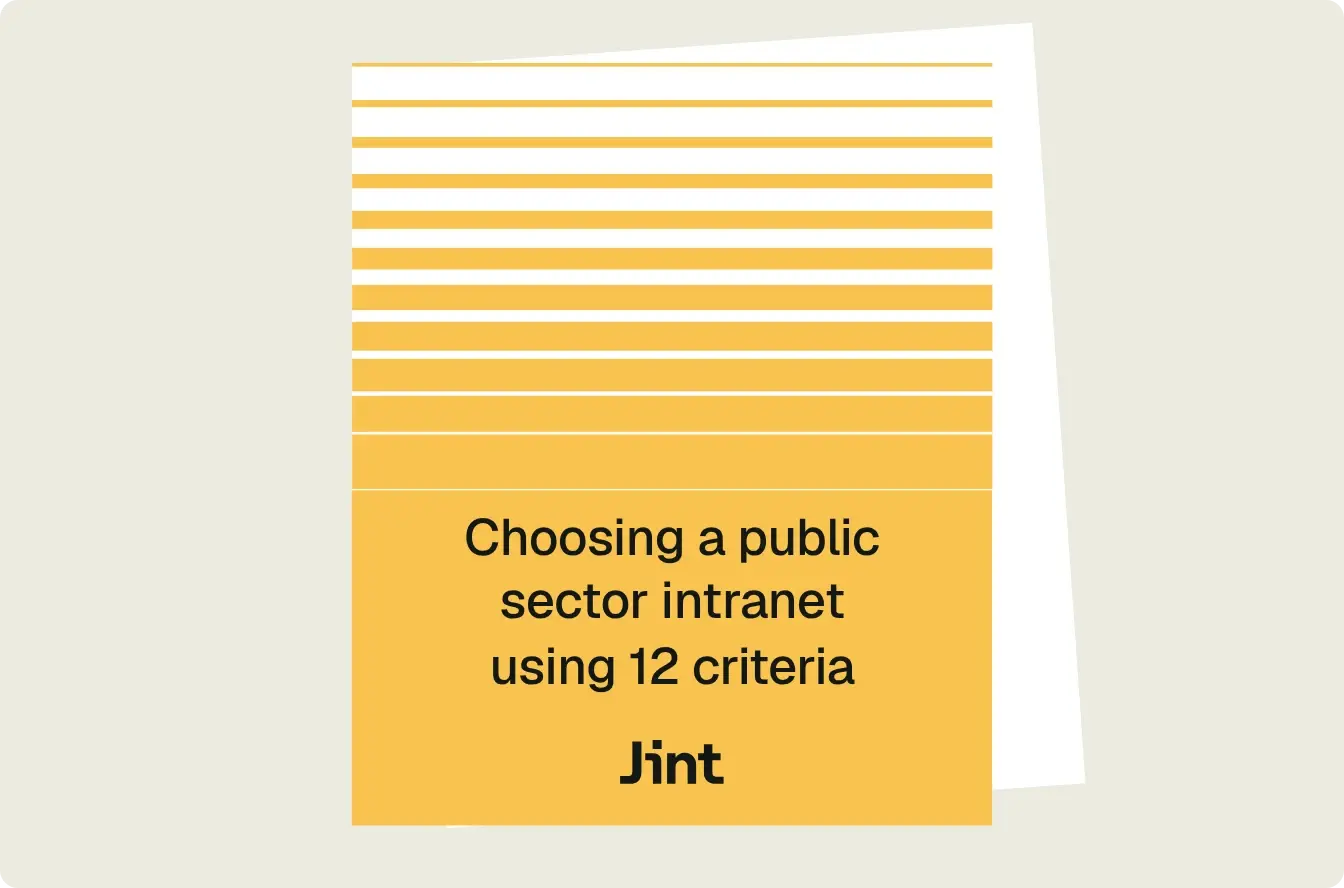 Choosing a public sector intranet using 12 criteria