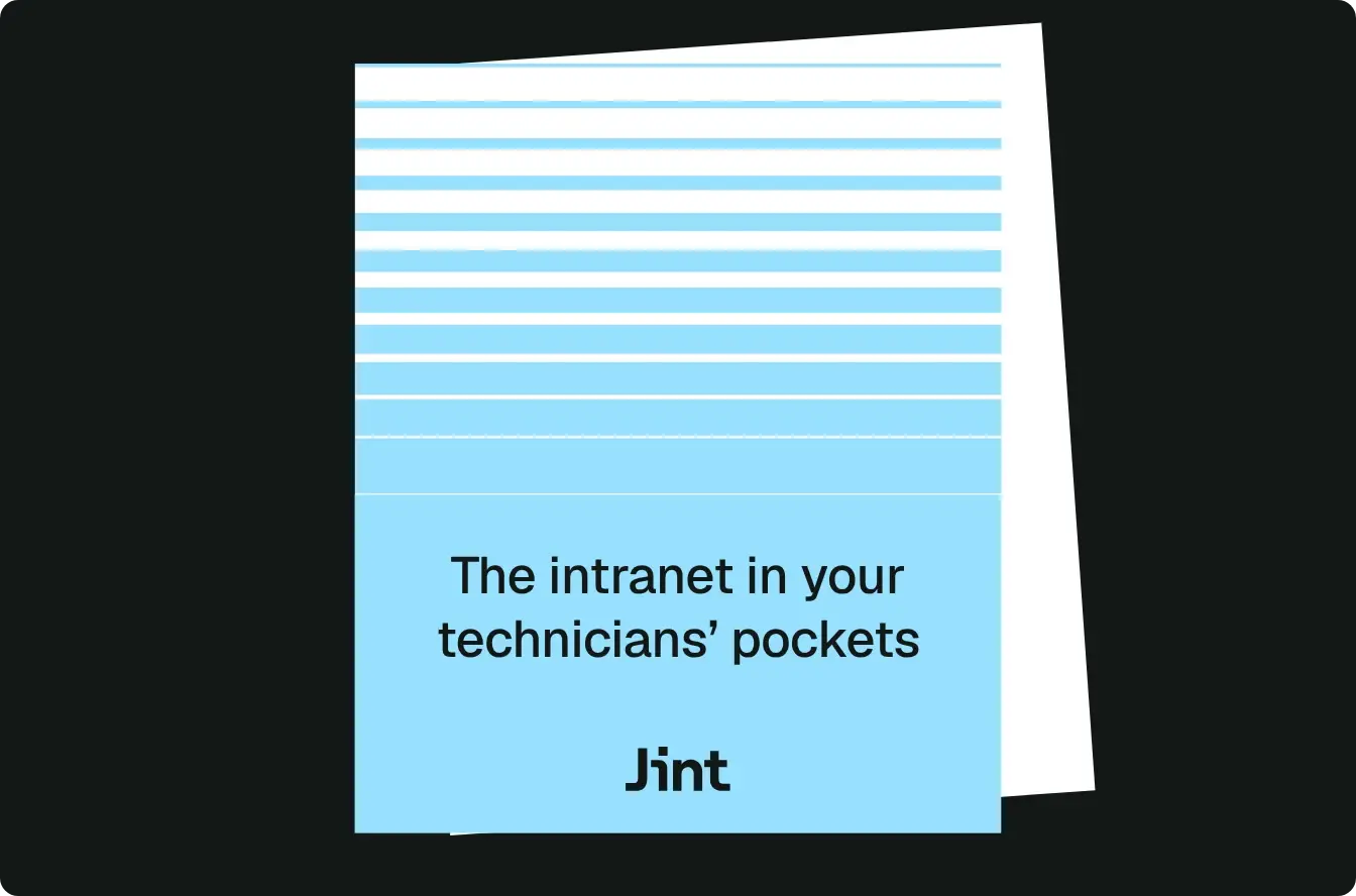 The intranet in your technicians' pockets