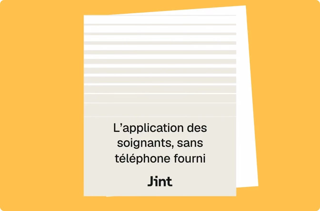 L'application des soignants, sans téléphone fourni
