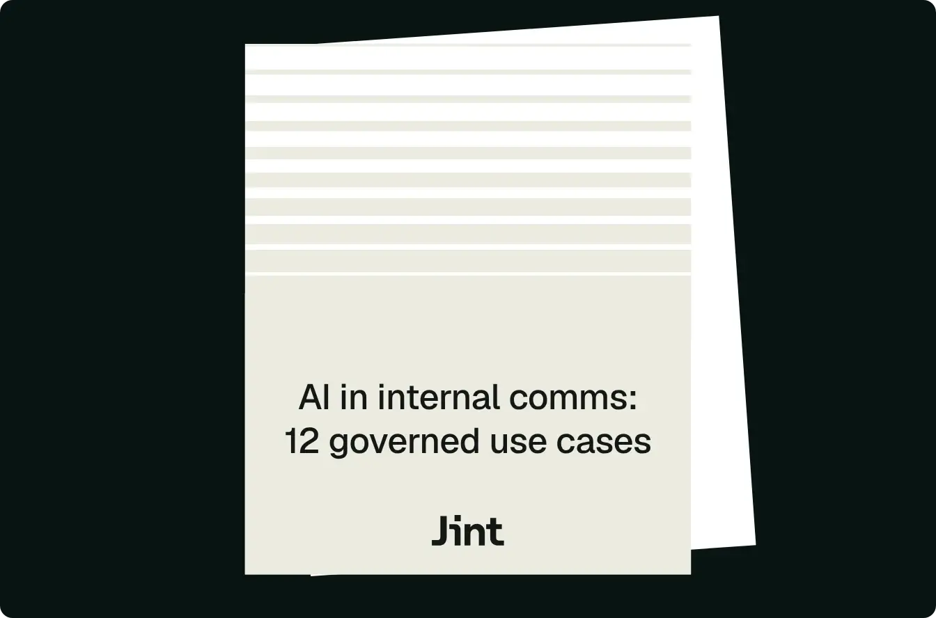 AI in internal comms: 12 governed use cases