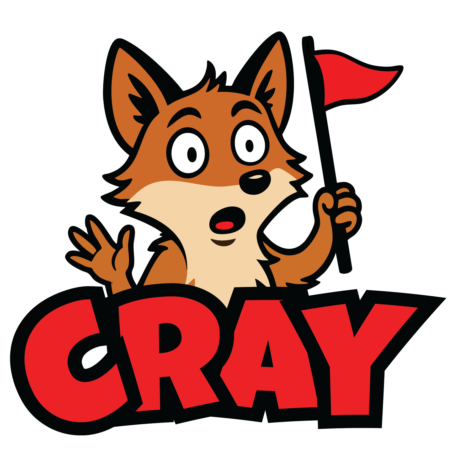 Cray Logo White Outline