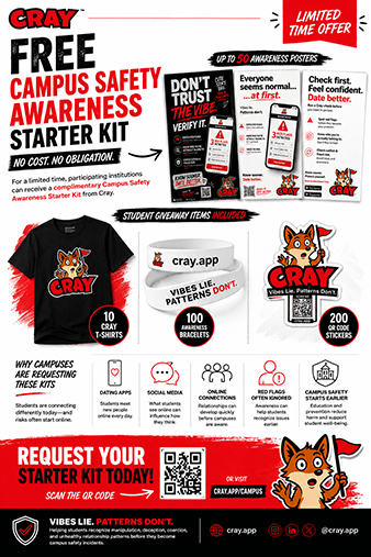 Cray Campus Safety Awareness Package — the "It's Cray!" giveaway at the ATIXA Summer Symposium