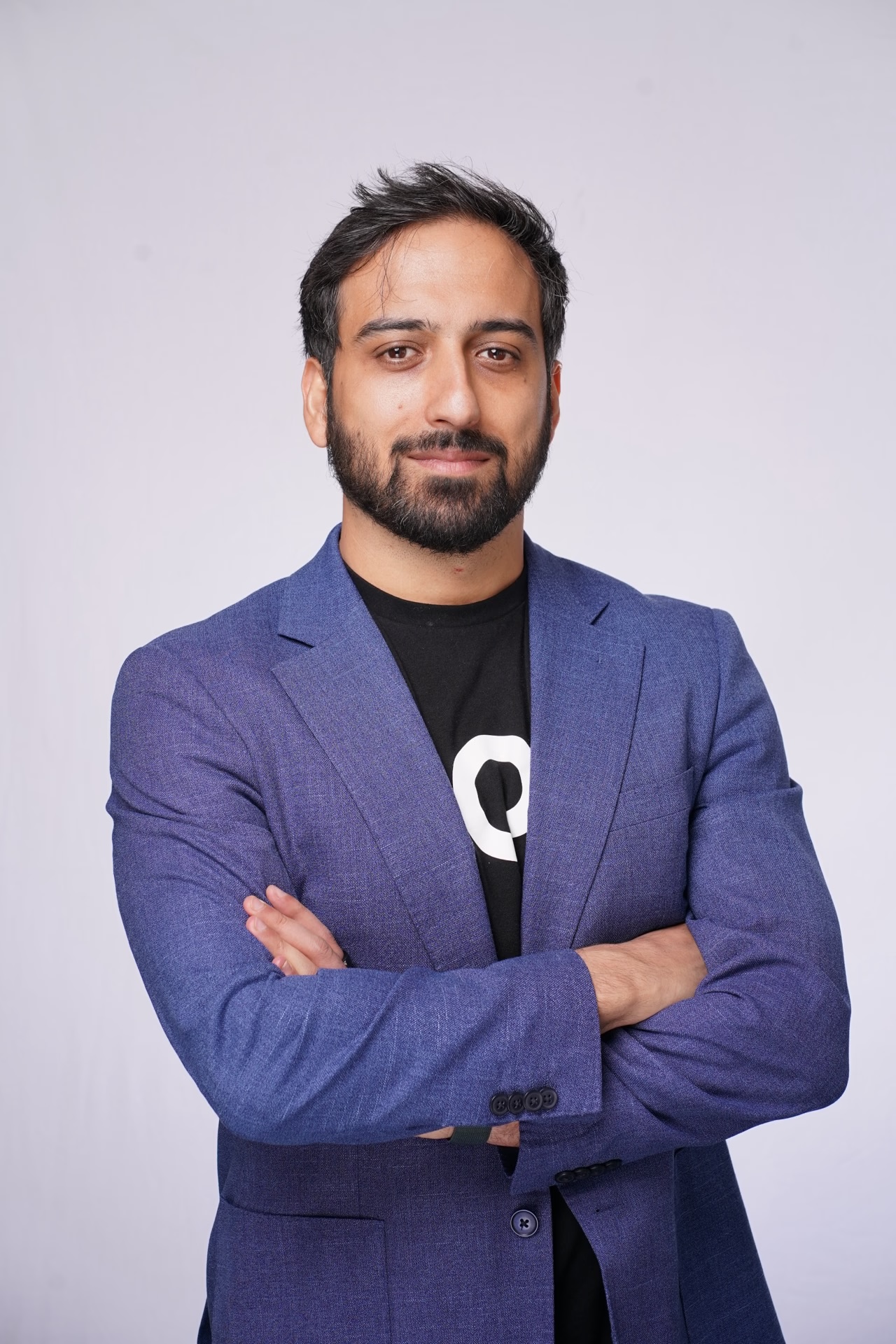 Half-length portrait of Aldo Lipani