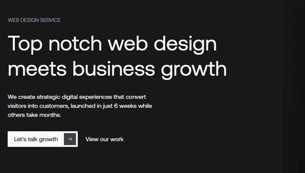 Grafit website screenshot Hero and CTA 