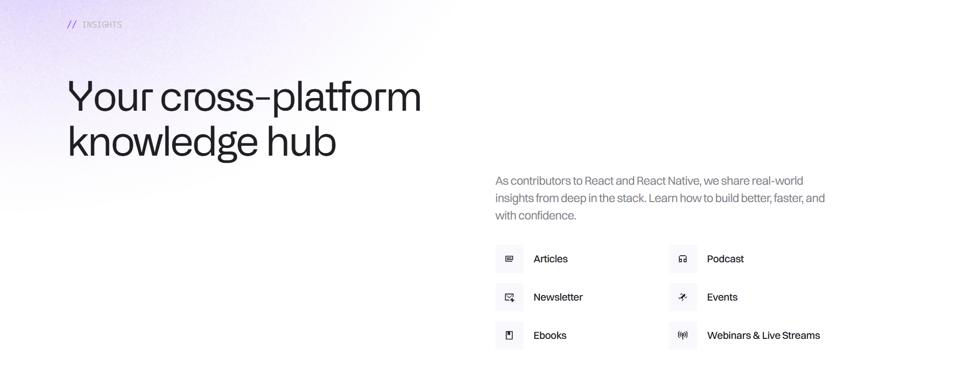 Callstack’s Insights section.