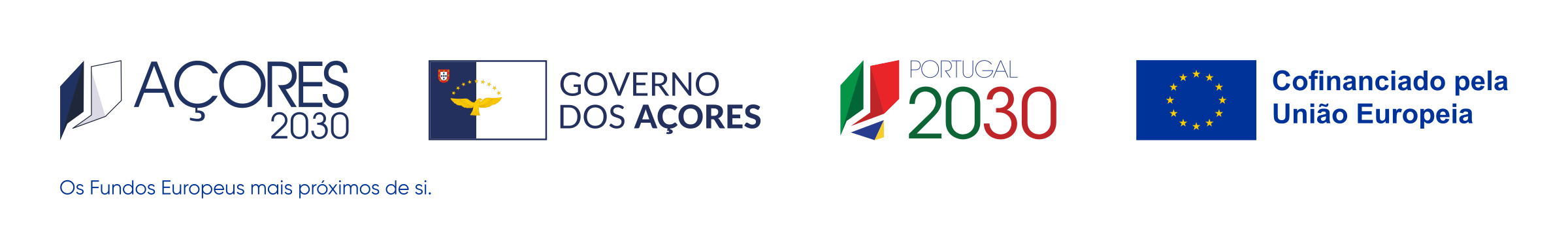 Açores 2030, Governo dos Açores, Portugal 2030 e Cofinanciado pela União Europeia