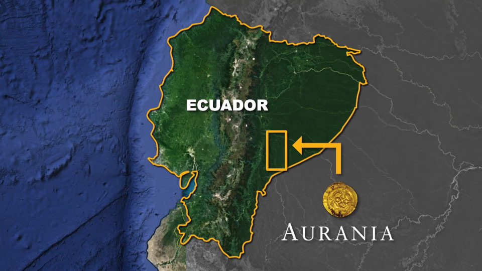 Aurania Resources Lost Cities Project gold