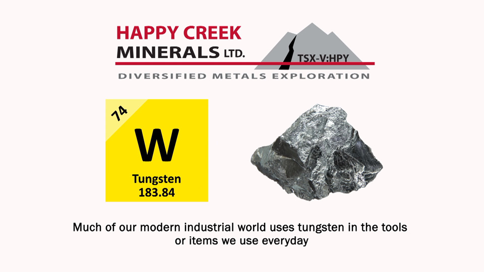 Happy Creek Minerals New Tungsten Discovery