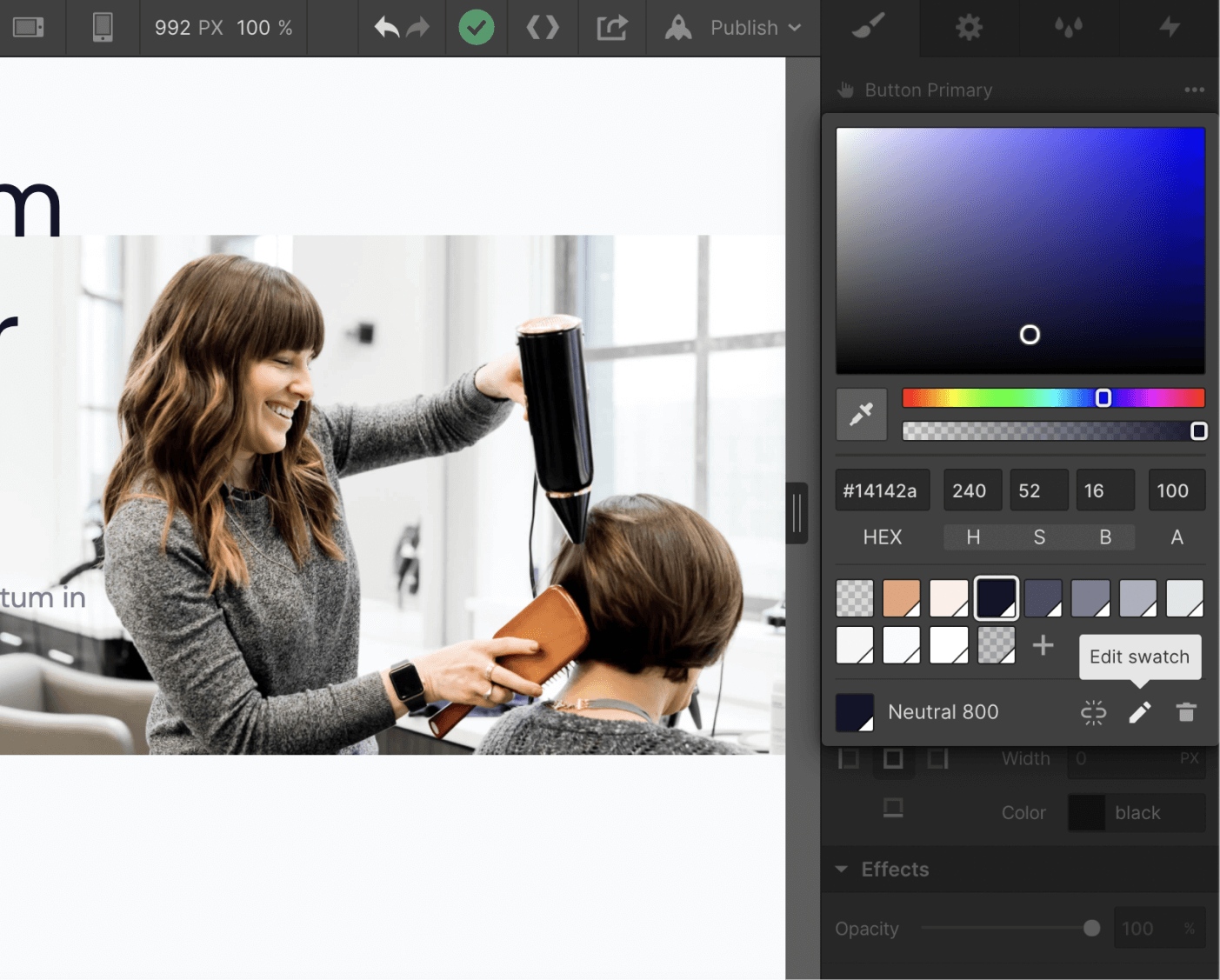 Colors - Salon X Webflow Template