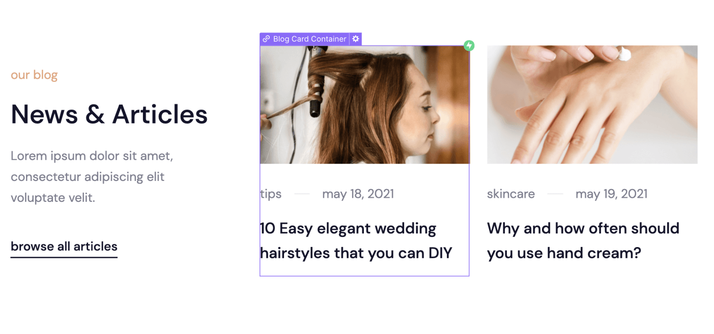 Dynamic Content CMS - Salon X Webflow Template