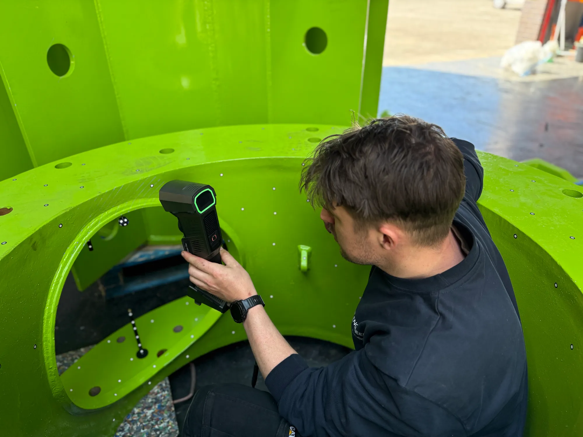 3D scanning, CAD modelling and alterations to an Adapter Can designed to connect with the E-foot and facilitate a key maintenance operation for blade changes on wind turbines.