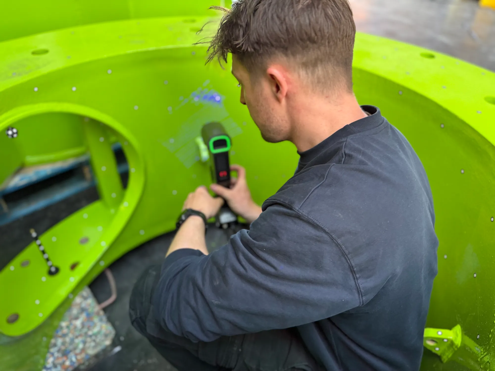 3D scanning, CAD modelling and alterations to an Adapter Can designed to connect with the E-foot and facilitate a key maintenance operation for blade changes on wind turbines.