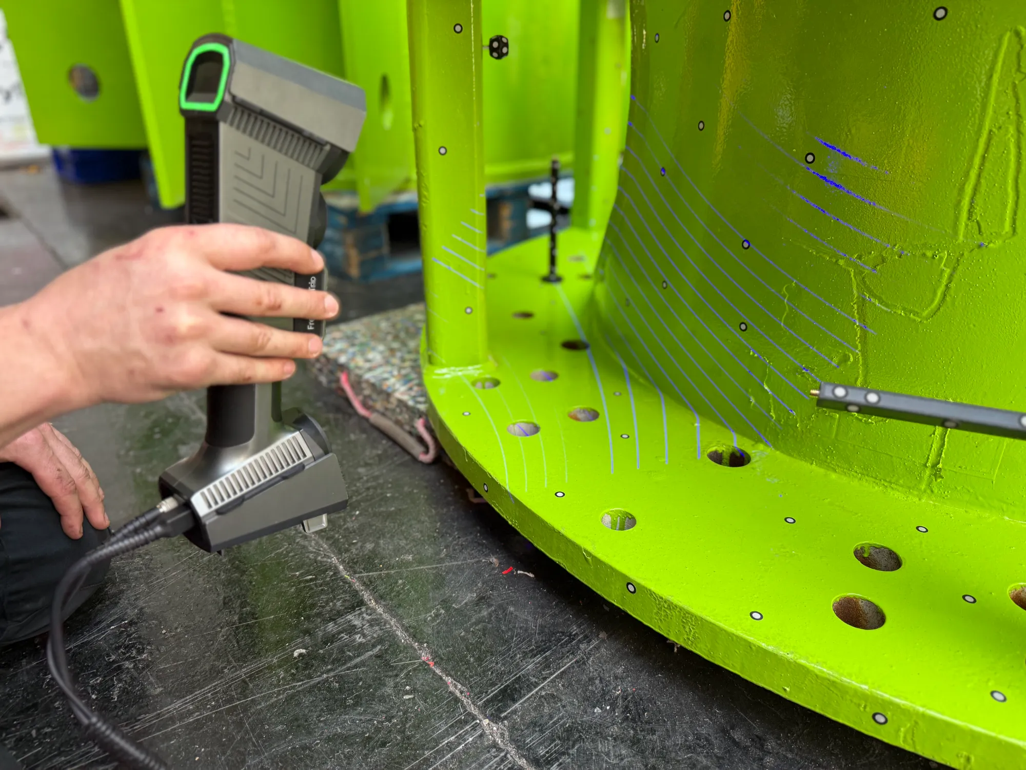 3D scanning, CAD modelling and alterations to an Adapter Can designed to connect with the E-foot and facilitate a key maintenance operation for blade changes on wind turbines.