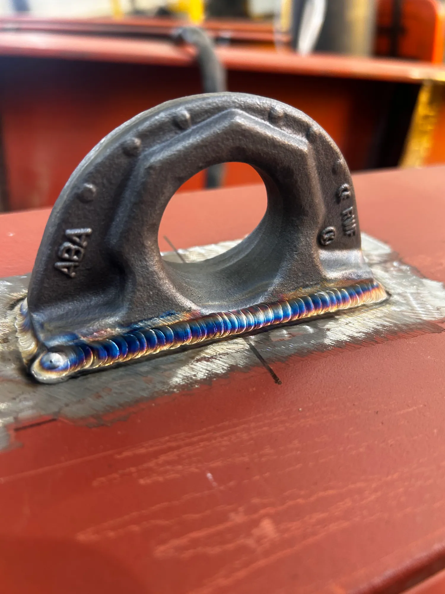 Fabricating custom stands to support turbine blades during maintenance and blade changes.