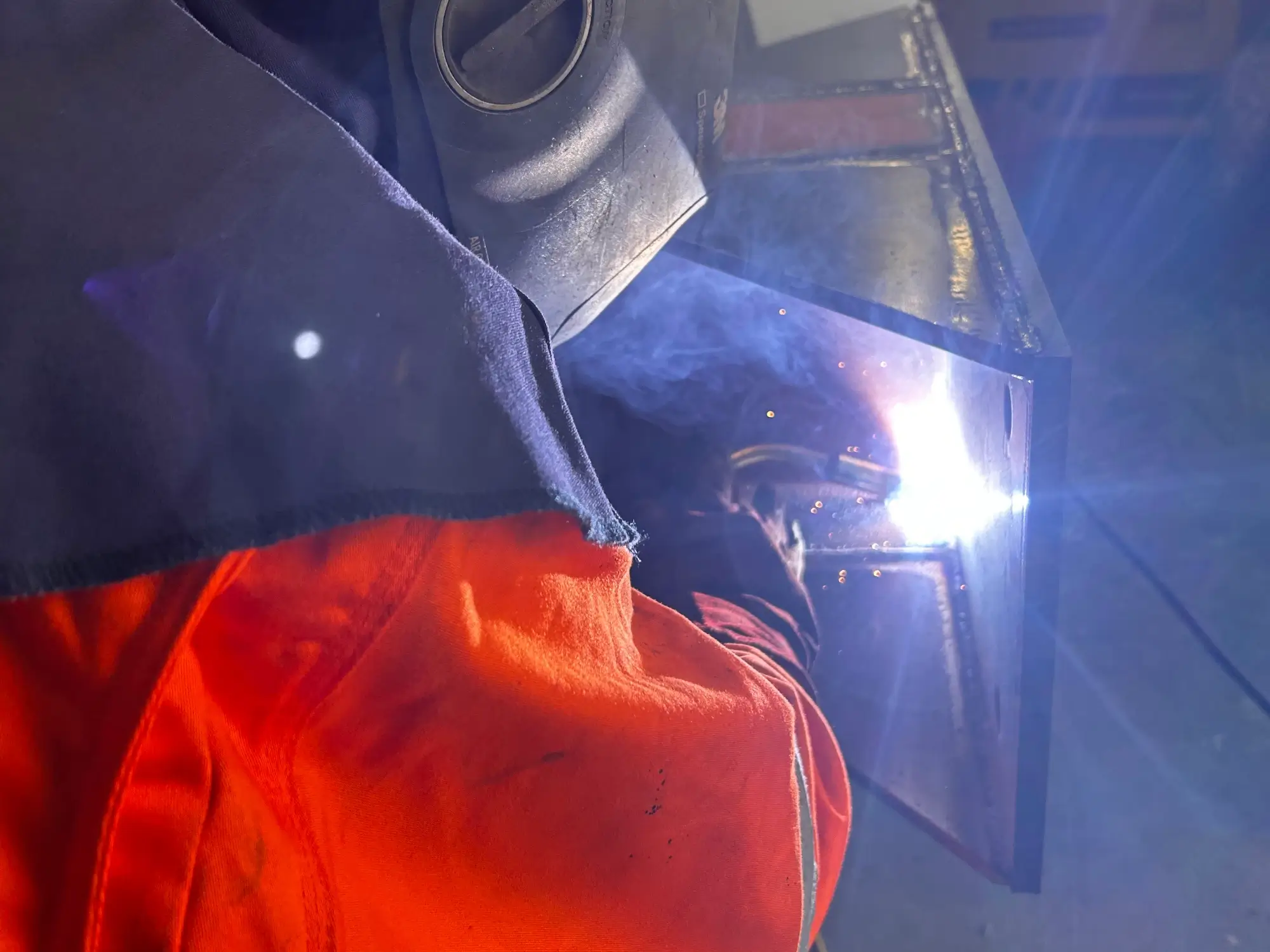 Fabricating custom stands to support turbine blades during maintenance and blade changes.