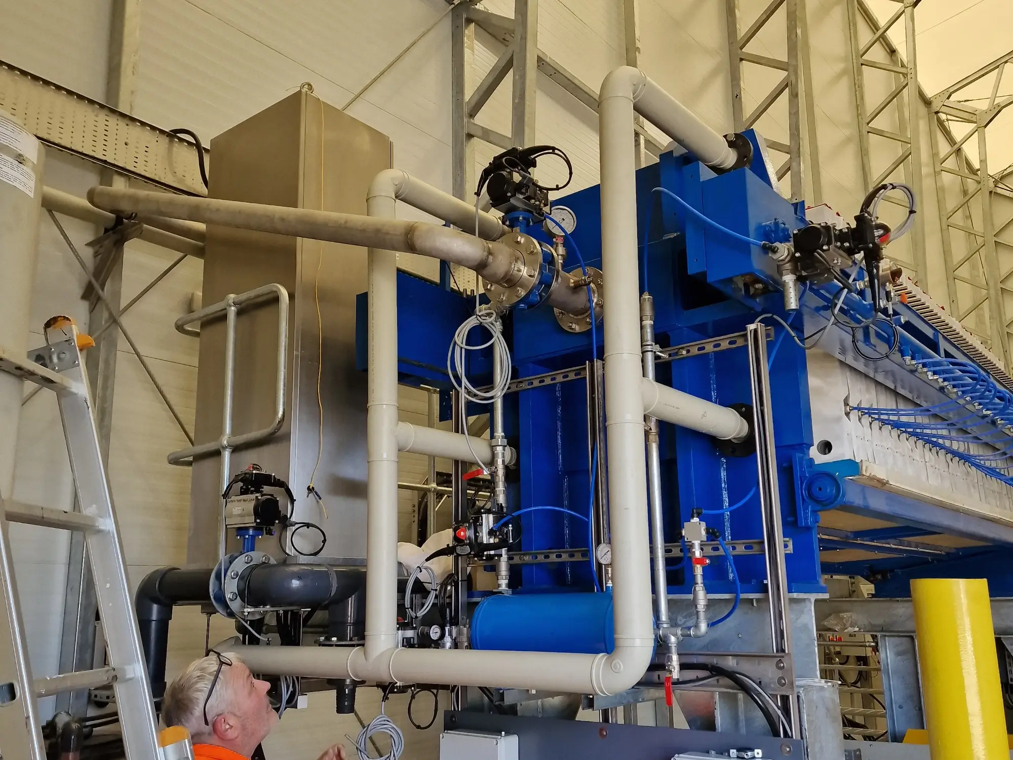 Polypropylene pipe work for hydrochloric sulphate