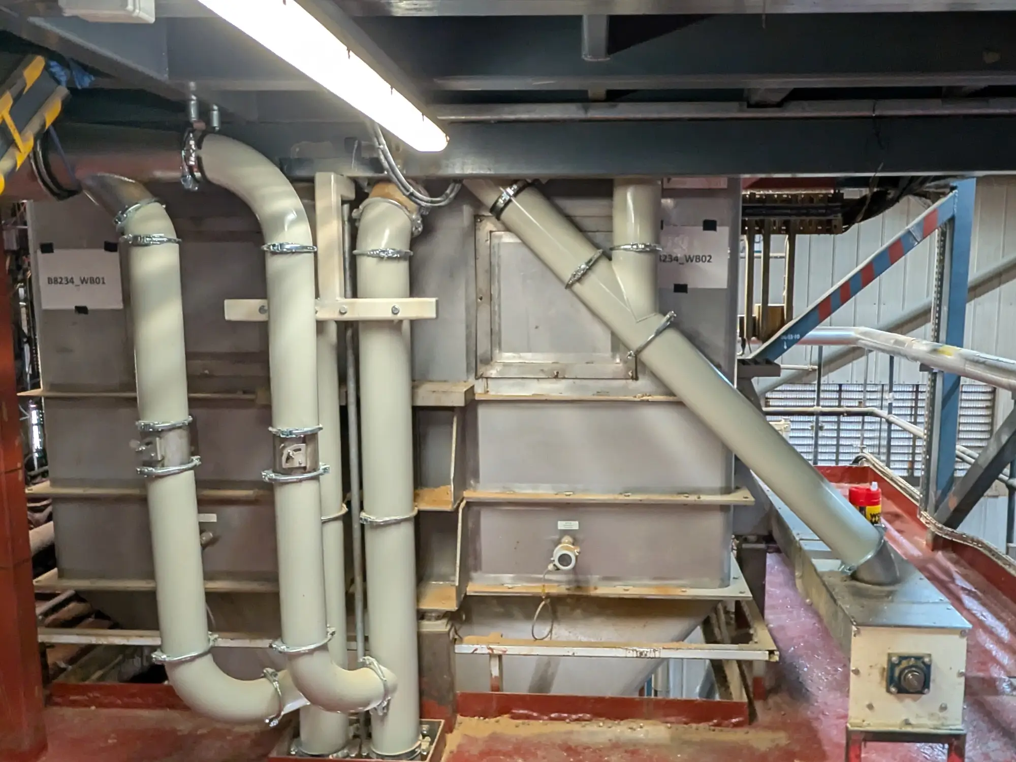Installation of new 150mm and 120mm metric pipework ducting