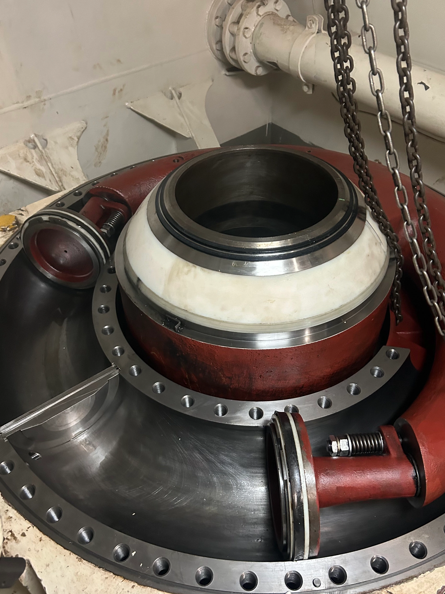 Maintenance of hyraulic steering gear